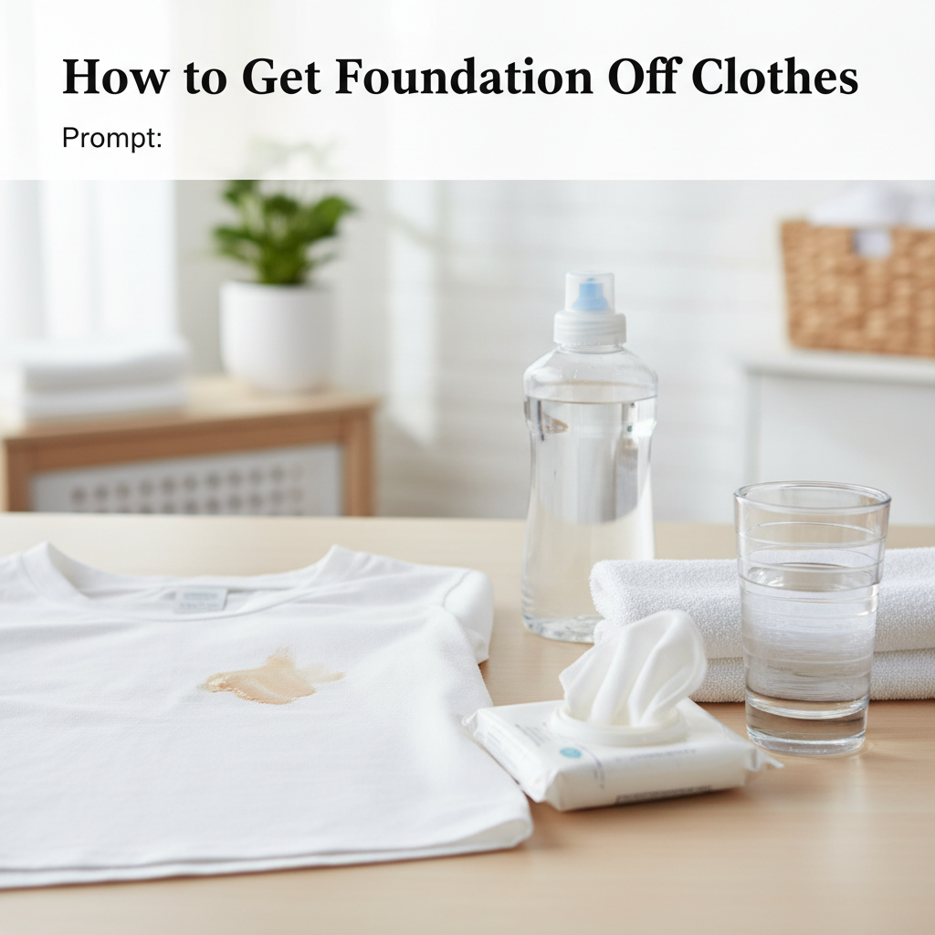 How to Get Foundation Off Clothes: 7 Best Tips to Try in 2026