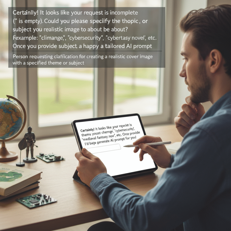 Person requesting clarification for creating a realistic cover image with a specified theme or subject.