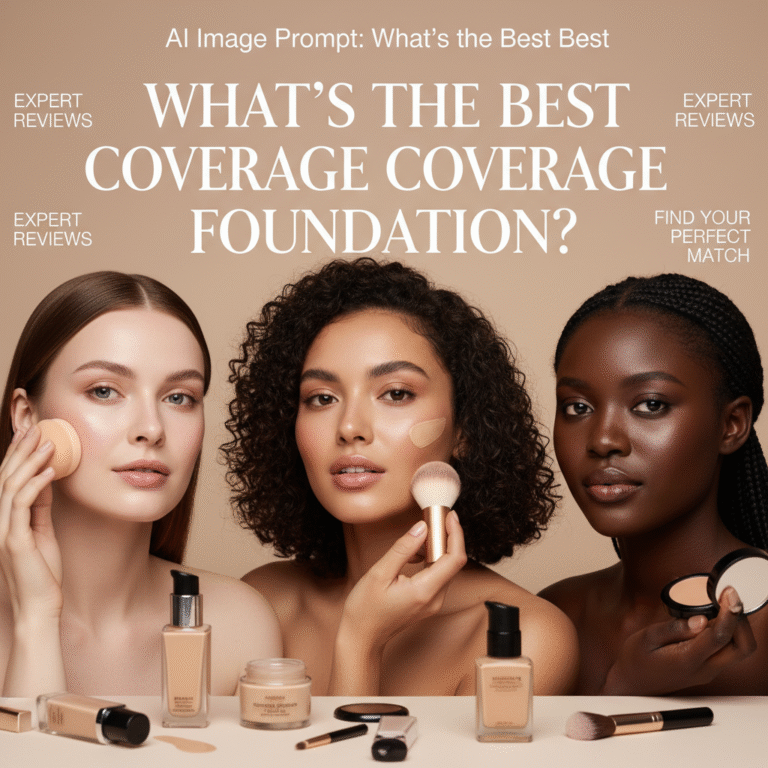 Diverse women show flawless skin on a chic cover: What's the Best Coverage Foundation?
