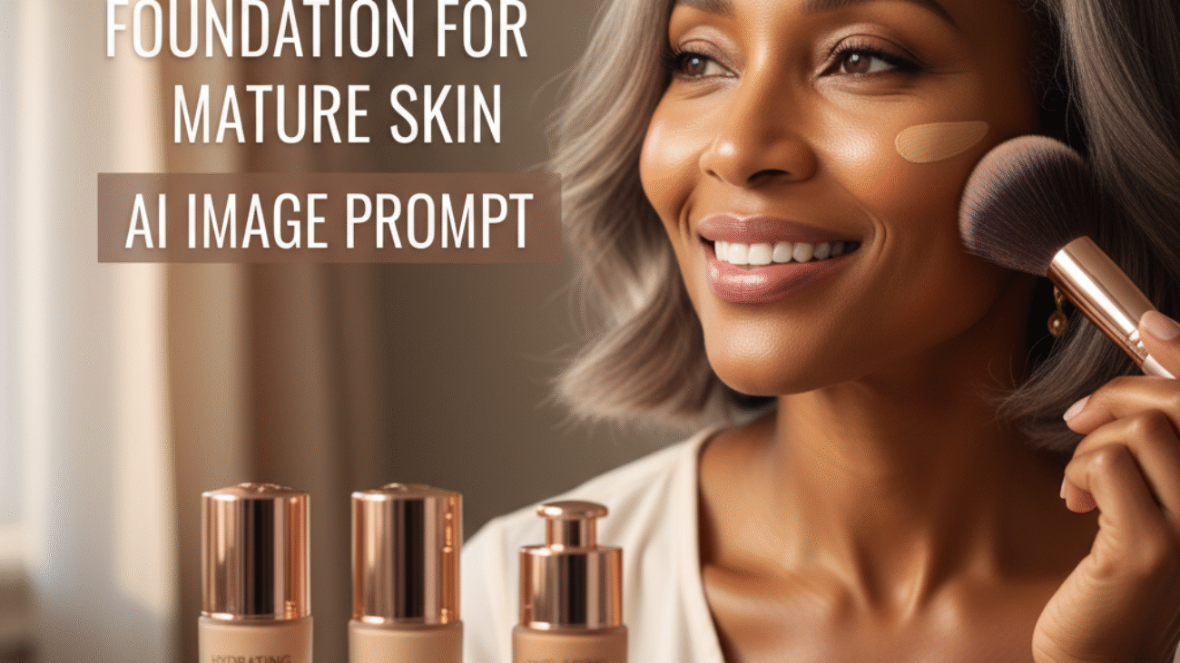 Best Full Coverage Foundation for Mature Skin – confident mature woman glowing with flawless, radiant skin